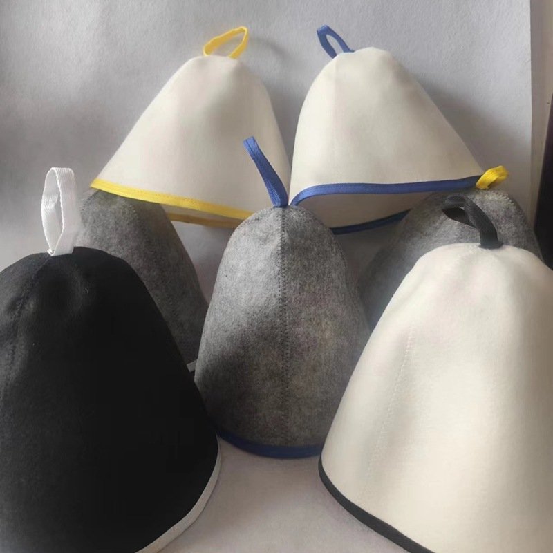 Colorful Felt Bath Cap for Sauna