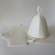 Sauna Hat & Dry Hair Cap Set for Women - 3-Piece Bundle