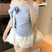 Slenderizing Off-the-Shoulder Top for Women