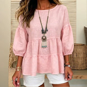 Loose-Fit Crew Neck Shirt for Women