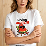 Funny Seedless Watermelon Tee for Women