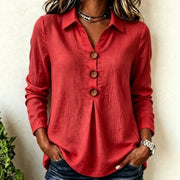 Women's Long Sleeve Blouse, Loose Fit, 6 Colors