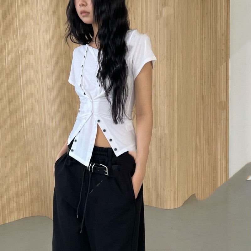 Slim Fit White Top