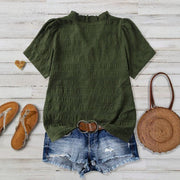Army Green & Pink Textured Casual Shirts for Women