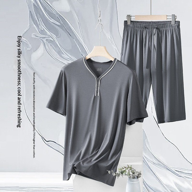 Lightweight Men's Pajama Set Shorts