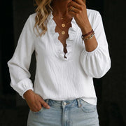 Chic Ruffle Shirt