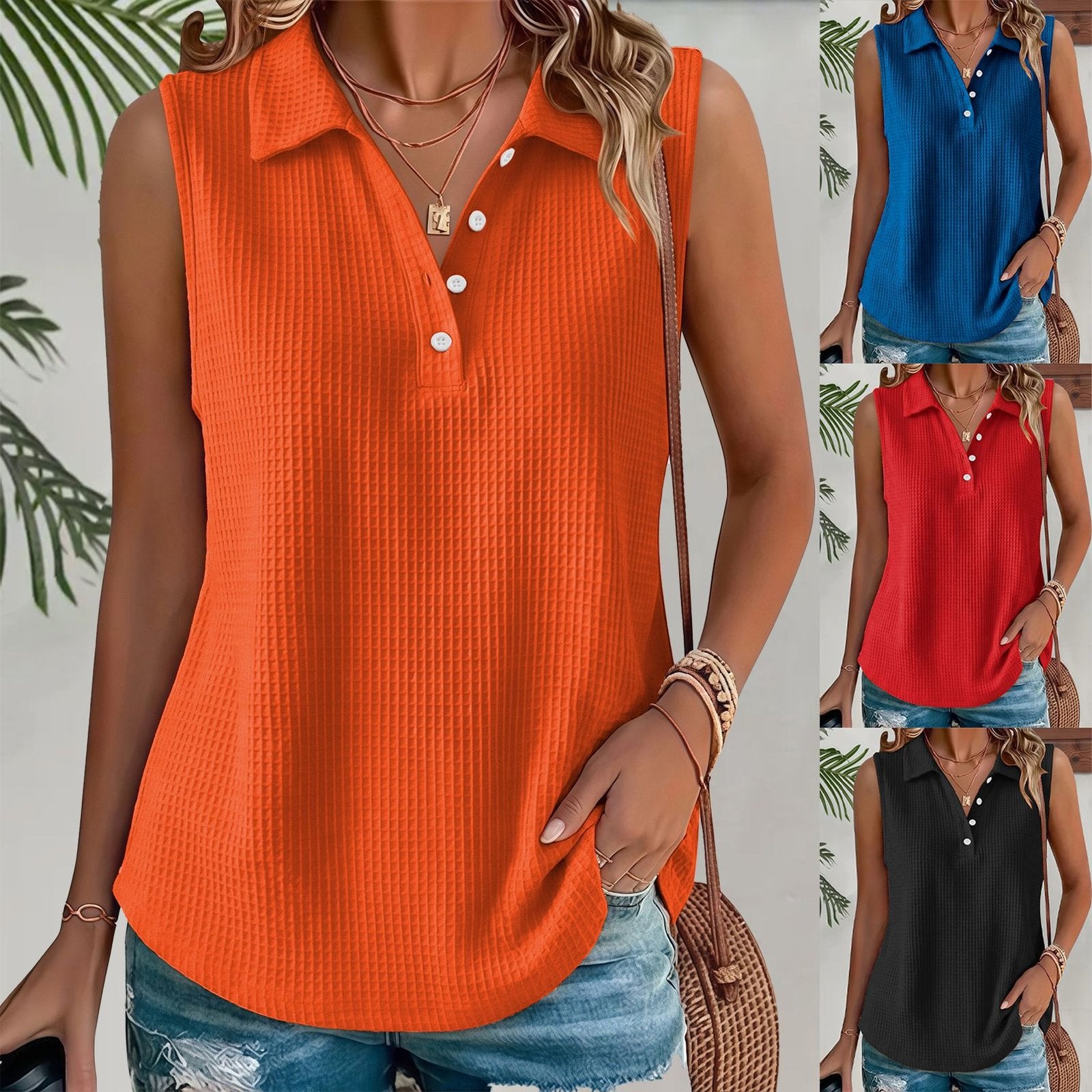 Plus-Size Women's Casual Tank Top