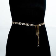 Fashionable Retro Metal Waist Chain Belt for Women