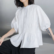 Loose Fit Lantern Sleeve Cardigan Top for Women