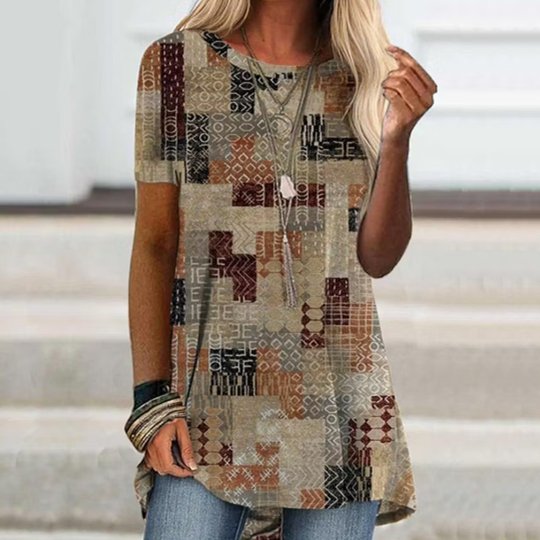 Vibrant Tribal Print Tee