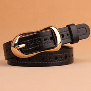 Soft Leather Denim Belt for Women