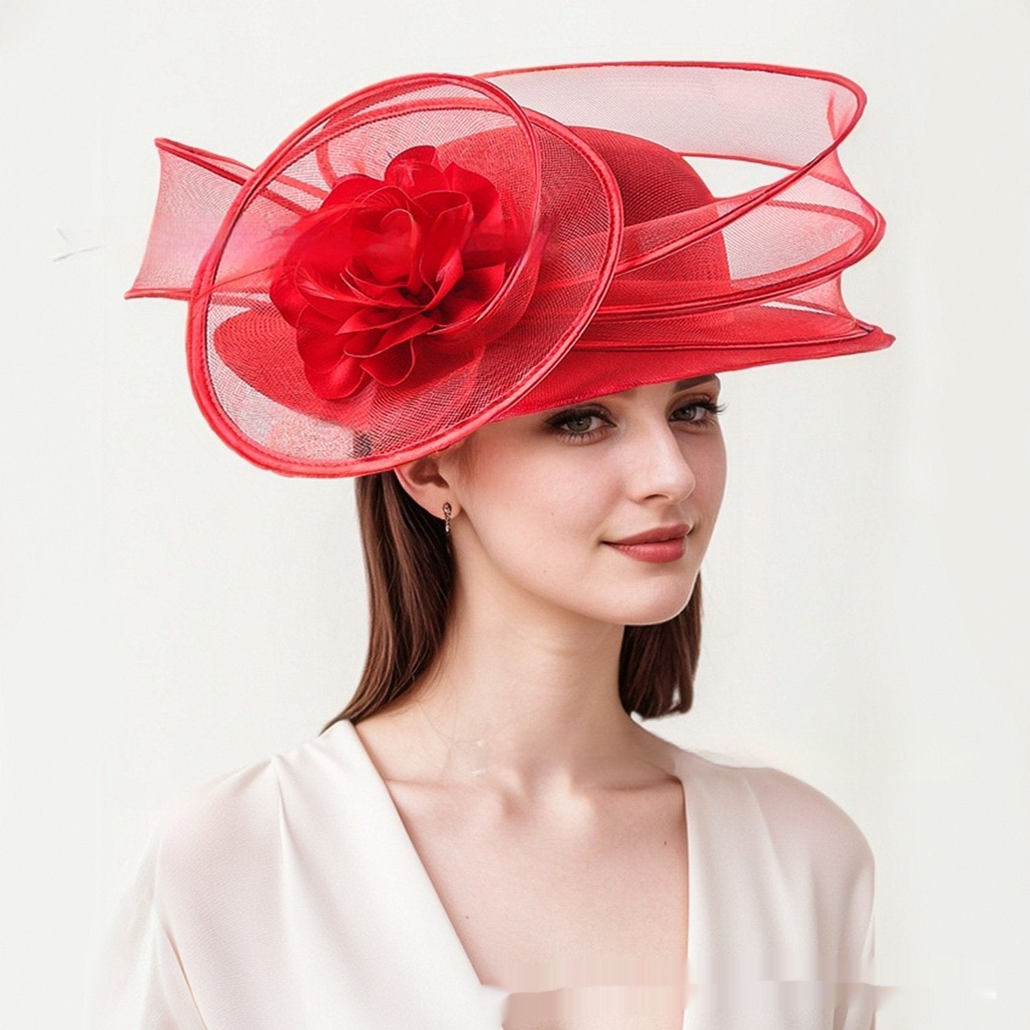 Formal Wide-Brim Sun Hat for Women