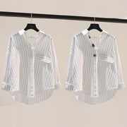 Long Sleeve Striped Shirt for Women