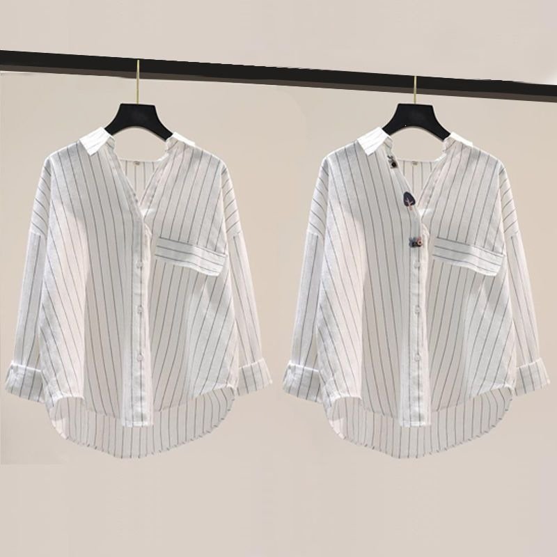 Long Sleeve Striped Shirt for Women