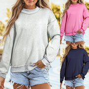Relaxed Fit Crew Neck Sweatshirt for Women