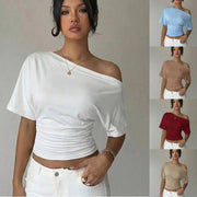 Versatile Off-Shoulder T-Shirt for Women
