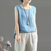 Retro Round-Neck Vest for Women