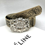 Personalized Vintage Embossed Belt for Women