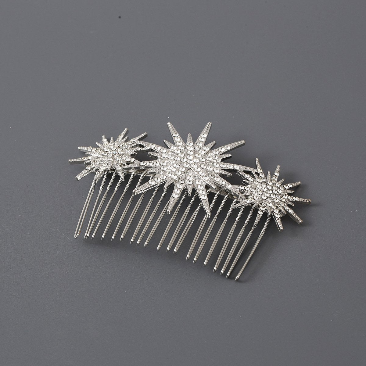 Vintage Diamond Hair Comb Star Design
