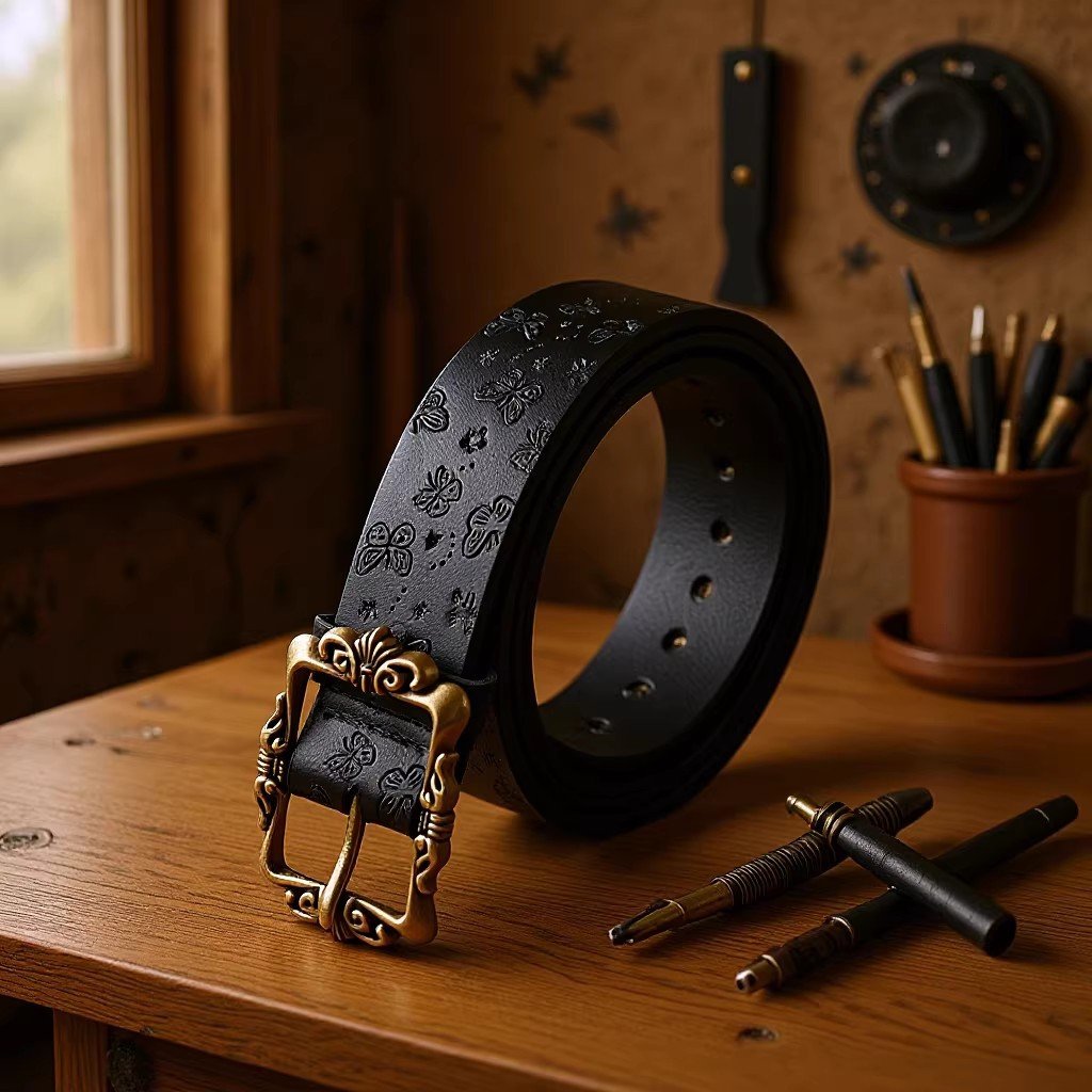 Elegant Embossed Belt