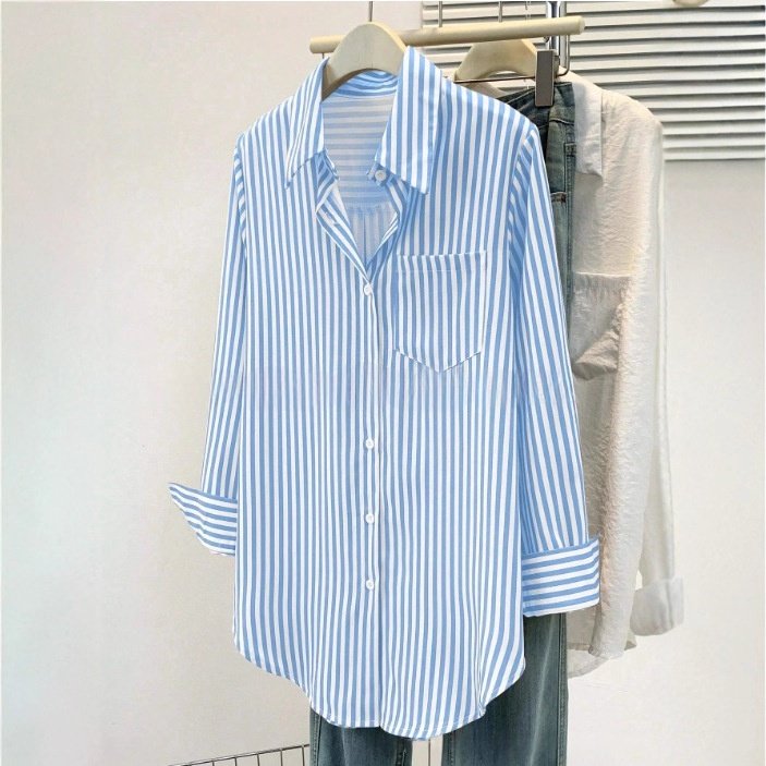 Casual Striped Blouse for Women