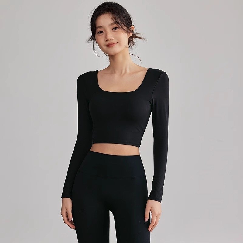 Long Sleeve Running T-Shirt for Women Workout Training Clothes