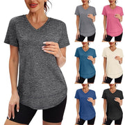 Quick-dry V-neck T-shirt for Women