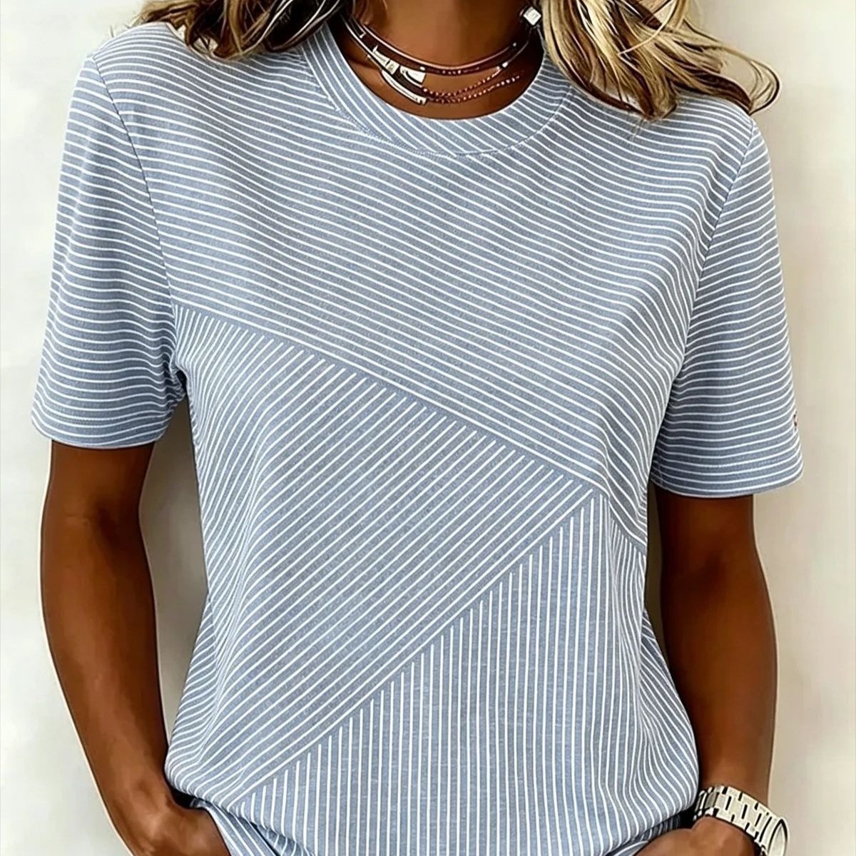 Casual Round-Neck Top for Women