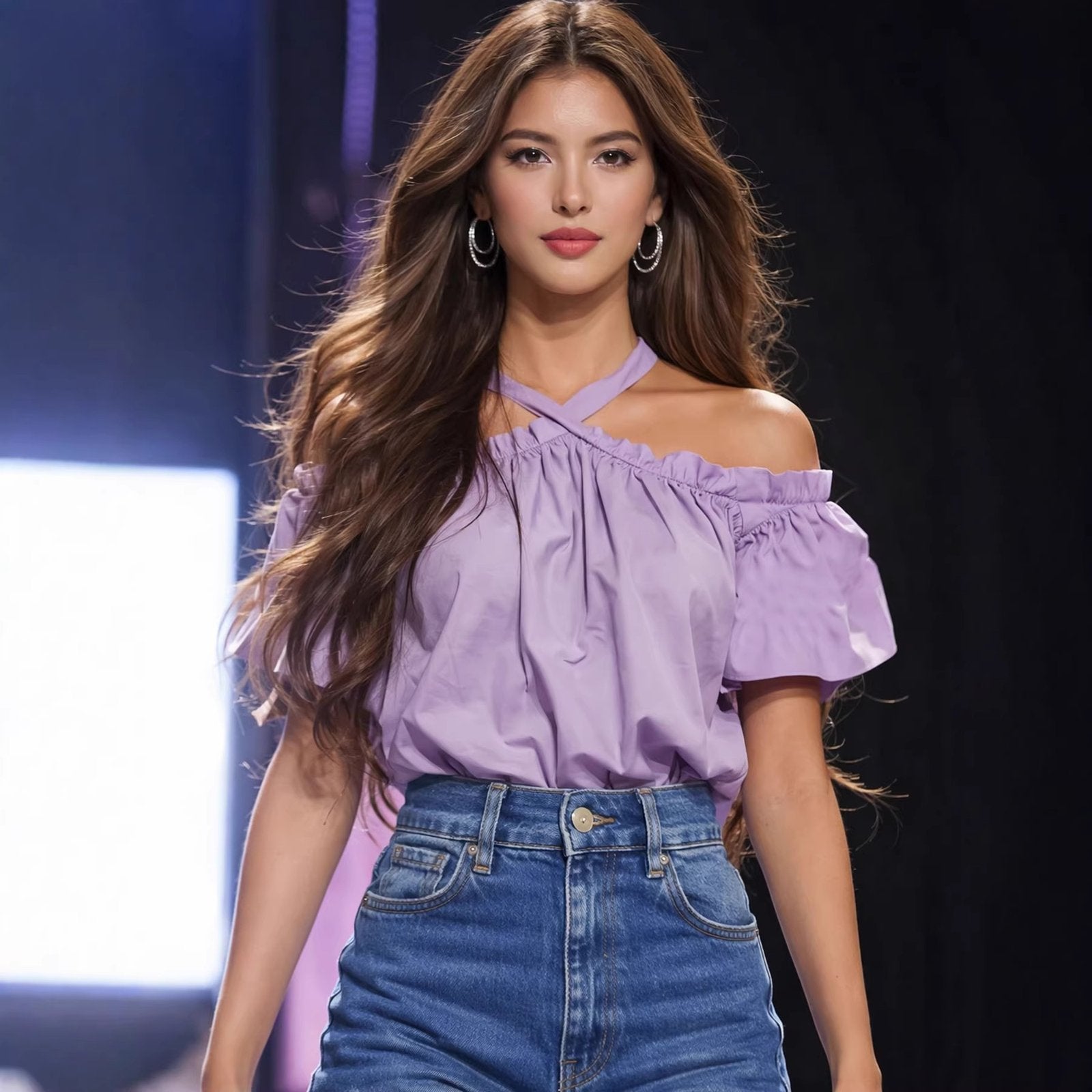 Loose-fitting Sweet-and-spicy Blouse