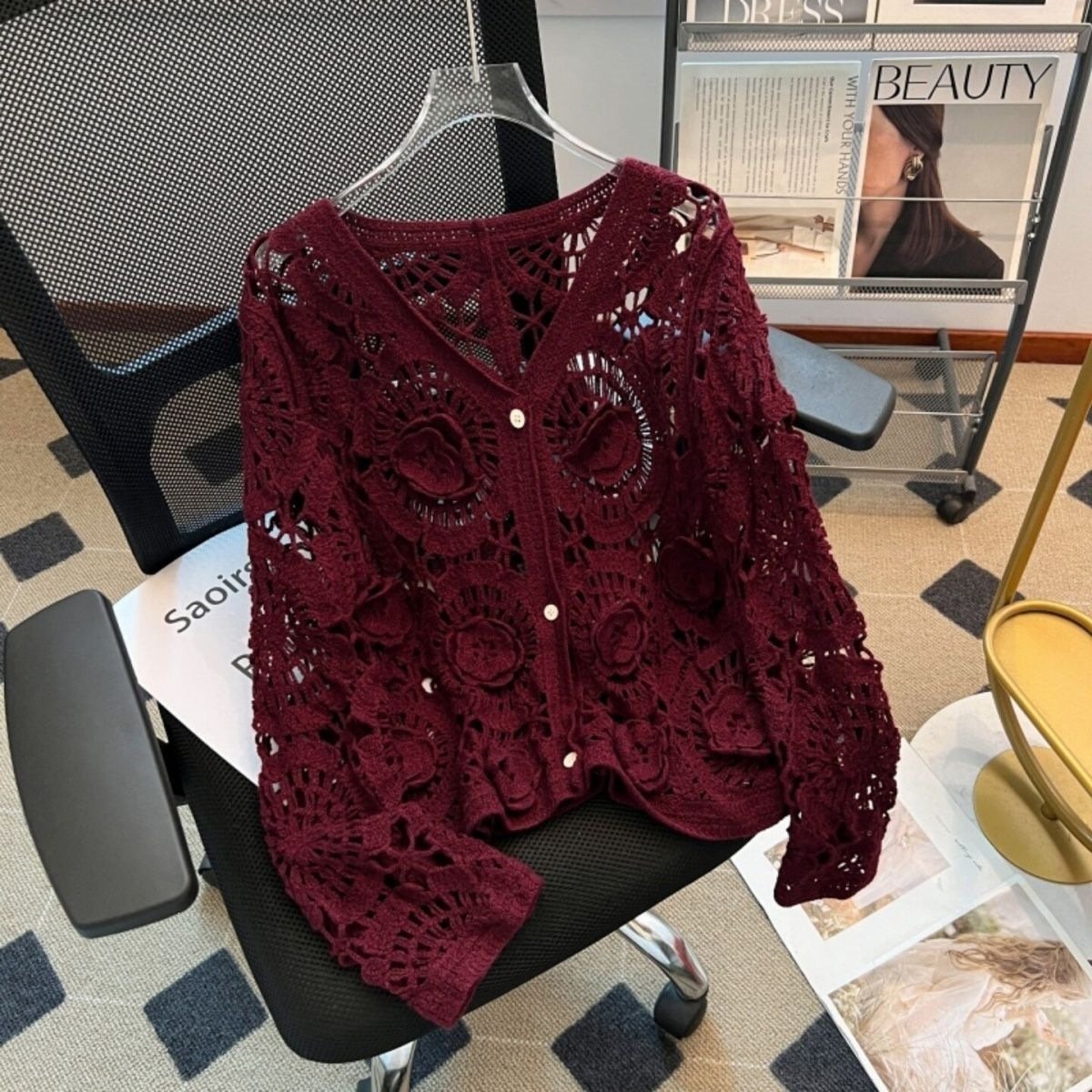 Soft Crochet Cardigan Coat for Women - New Arrival Top