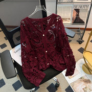 Soft Crochet Cardigan Coat for Women - New Arrival Top