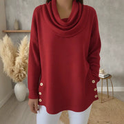 Women's Long-sleeve Turtleneck Pullover Top