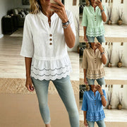 Casual V-Neck Blouse for Women