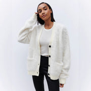 Cozy Laid-back Knit Cardigan for Women