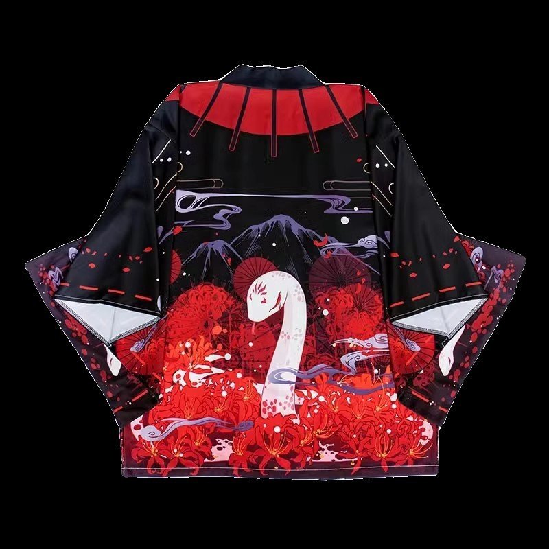 Loose Fitting Sun Protective Travel Kimono Cardigan