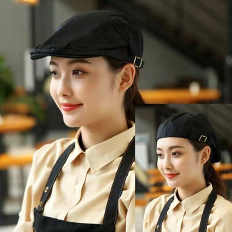 Breathable Kitchen Staff Beret for Women