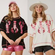 Lobster Print Casual Tee