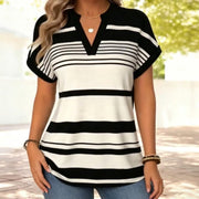 Casual V-Neck Tunic Top