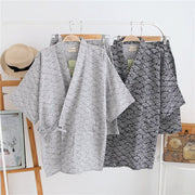 Men's Cotton Gauze Pajama Set with Shorts