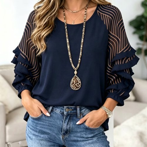 Chic Blue Blouse