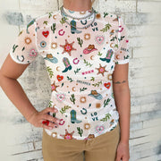 Summer Women's High-Elastic Short-Sleeve Tops