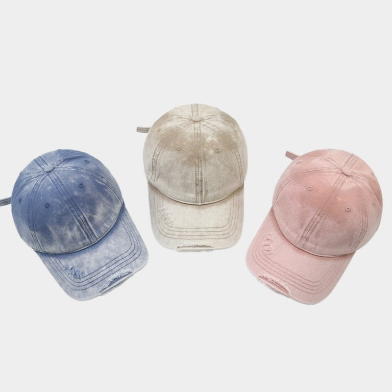 Vintage Denim Baseball Cap for Women