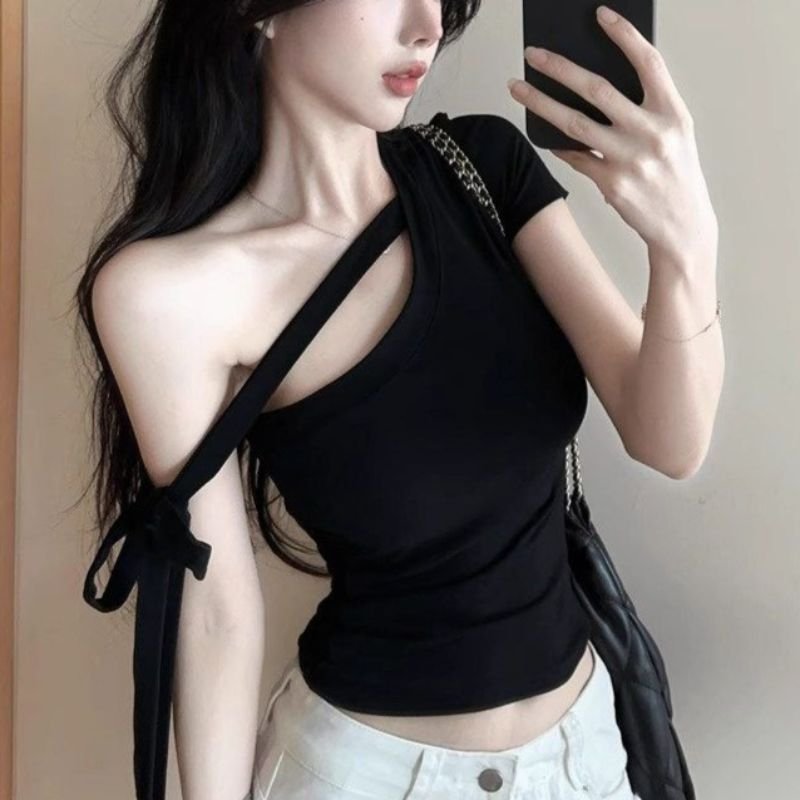 Elegant Off-Shoulder Tee for Women