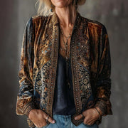 Retro Boho Long Sleeve Cardigan for Women