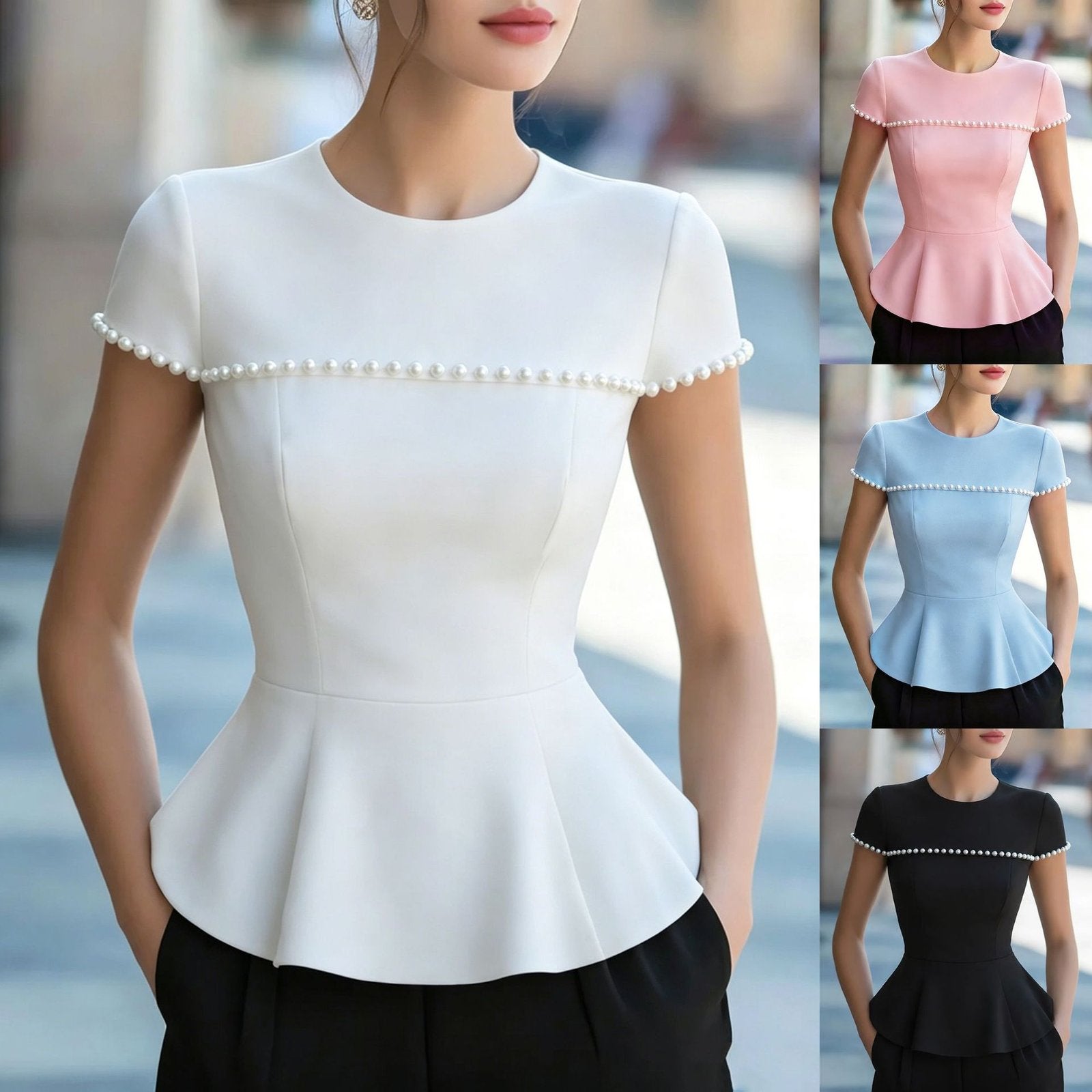 Elegant Summer Beaded Tops for Women