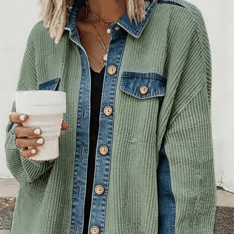 Casual Polo Shirt with Unique Collar Pocket