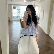 Floral Print Ruffled Vest for Women