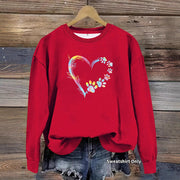 Cozy Heart Paw Sweatshirt