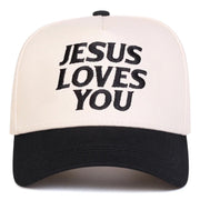 Color-block Cotton Baseball Cap with Adjustable Fit