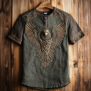 Men's Loose-Fit Casual Short-Sleeve Sweatshirt